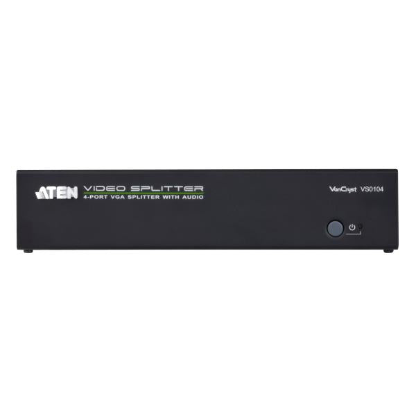 AtenVS0104-AT-G - 4-port VGA Splitter with Audio & RS-232 - PROMO FINO AD ESAURIMENTO SCORTE [VS0104-AT-G]