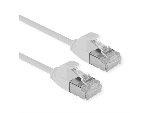 ROLINE CAVO DI RETE U/FTP DATACENTER PATCHCORD CAT.6A/CLASSE EA, LSOH, SLIM, GRIGIO, 0.3M [21.15.3301]