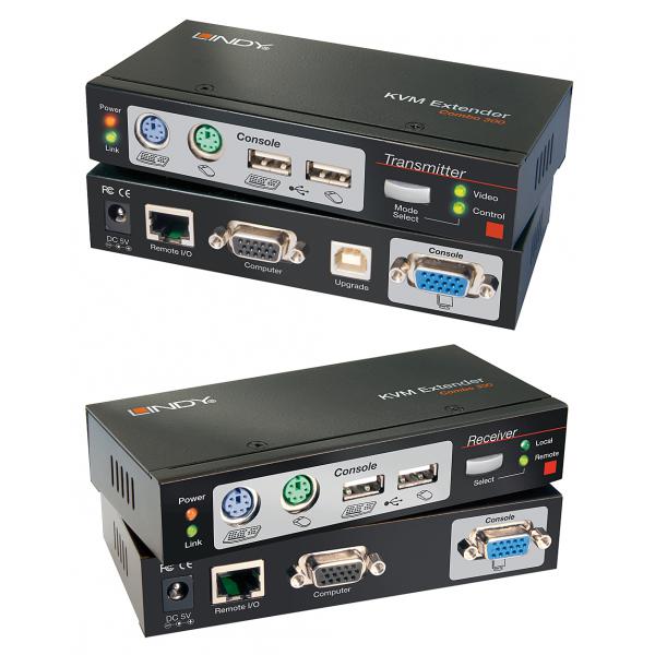 LINDY No. 39378 - Extender KVM Combo Cat.6 VGA, USB & PS/2, 300m [LIN-39378]