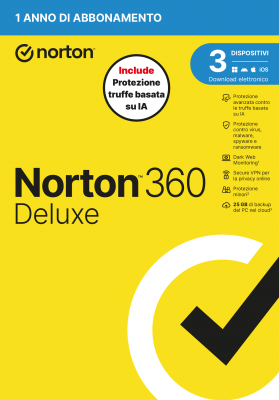 NORTON 360 DELUXE 2026 ANTITRUFFA 3DEV 1Y 25GB [21483698]