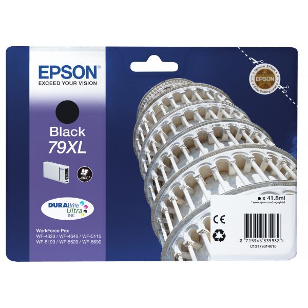 EPSON CART INK NERO XL PER WF-5620 SERIE TORRE DI PISA [C13T79014010]