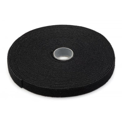 Digitus Hook-and-loop fastener tape fabric - 10m x 15mm x 2.6mm - on roll - bl [AK-770905-100-S]