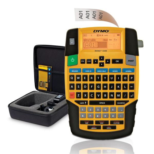 Dymo Rhino 4200 Industrial Label Maker - Case Kit - Qwerty Layout [1852995]