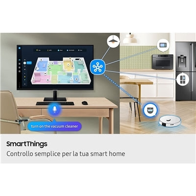 MONITOR SMART SAMSUNG LCD VA 32" Wide S32FM700 4ms MM UHD BLACK 2xHDMI 3xUSB USB-C Vesa Fino:31/12 [LS32FM700UUXEN]