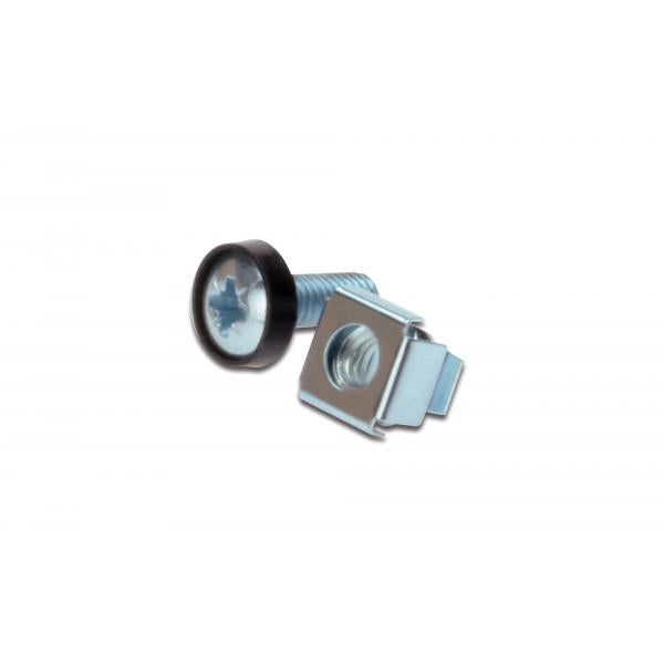 Digitus M6 installation screw set - 50 pieces 50x silver screws - cage nuts and washers [DN-19SET-S]