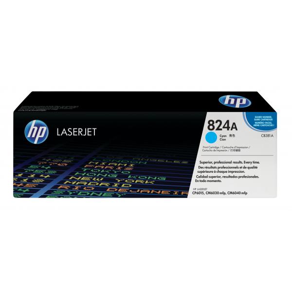 HP TONER CIANO PER LJ COLOR CP6015 21.000 PAG [CB381A]