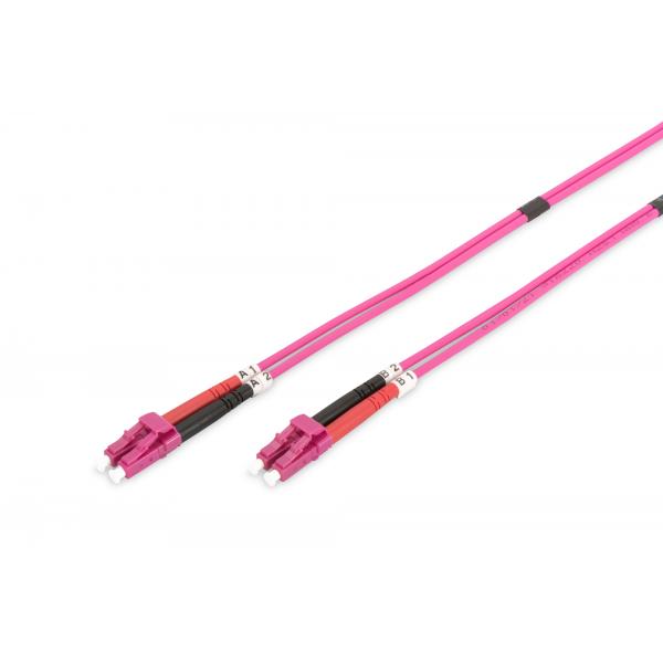 Digitus FO patch cord - duplex - LC to LC MM OM4 50/125  - 5 m [DK-2533-05-4]