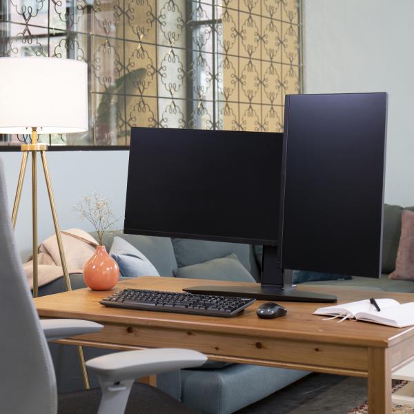 Ergotron Neo-Flex - Dual LCD Monitor Lift Stand - Two Monitor Mount - Max. 24 inch screen - Black [33-396-085]