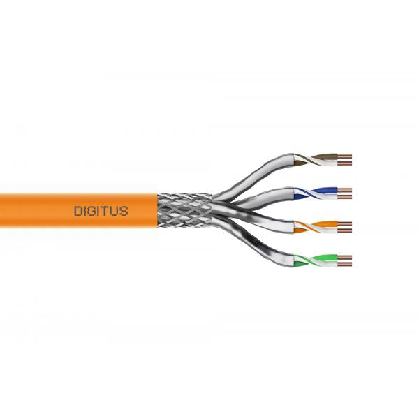 Digitus CAT 7 S-FTP installation cable - 1200 MHz Dca (EN 50575) - AWG 23/1 - 500 m drum - sx - orange [DK-1743-VH-5]