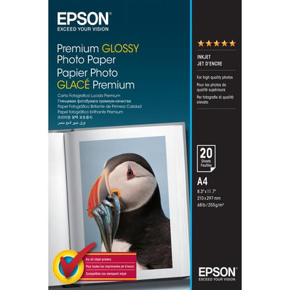 Epson Premium Glossy Photo Paper - A4 - 20 Fogli [C13S041287]