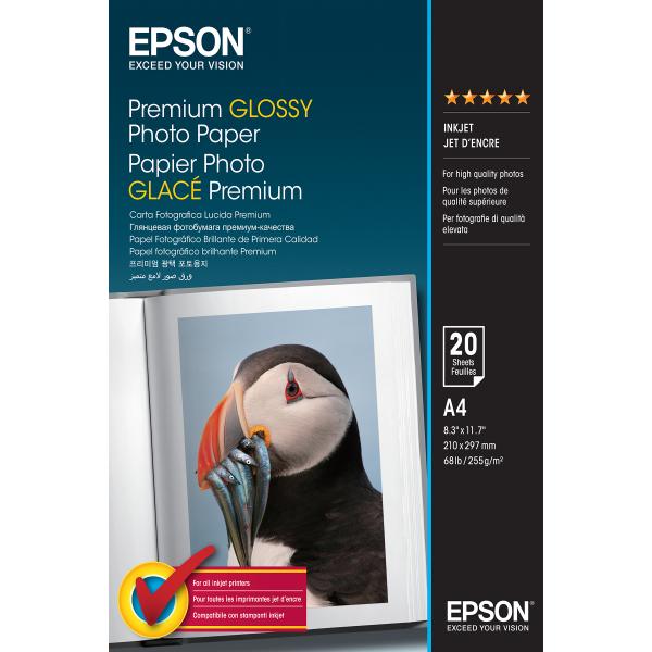 Epson Premium Glossy Photo Paper - A4 - 20 Fogli [C13S041287]
