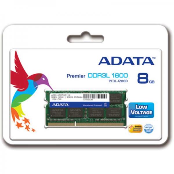 ADATA RAM SO-DIMM 8GB DDR3L 1600MHZ 1.35V [ADDS1600W8G11-S]