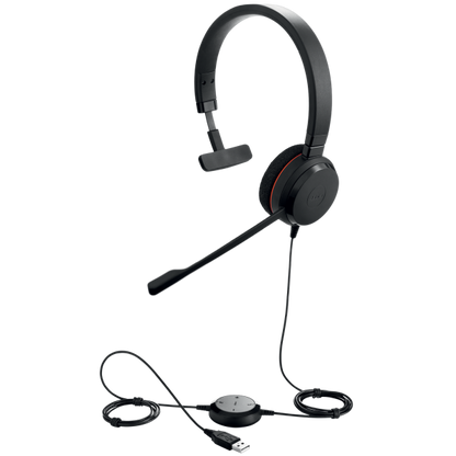 Jabra Evolve 20 - UC- Mono Headset - Black [4993-829-209]