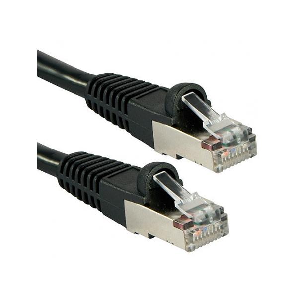 LINDY No. 47177 - Cavo di Rete Cat.6A S/FTP LSZH Nero, 1m [LIN-47177]