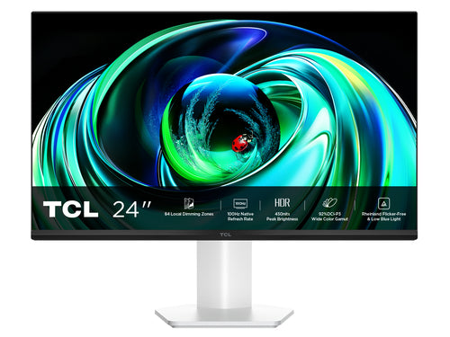 TCL MONITOR GAMING 23,8 mLED VA 16:9 FHD 5MS 100hz 450 CDM, miniLED Direct-84, 99 sRGB, VGA/HDMI, BIANCO [24G54]