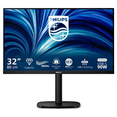 MONITOR PHILIPS LCD IPS LED 100Hz 31.5" Wide 32BU3601/00 4ms MM SoftBlue QHD 1000:1 BLACK 2xHDMI DP HUB USB LAN REG.A Fino:09/01 [32B2U3601/00]