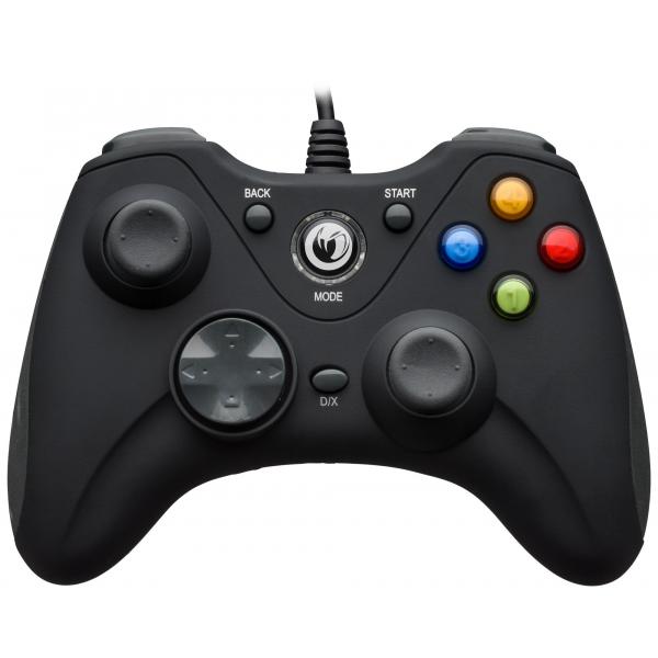 NACON CONTROLLER WIRED PER PC CON PULSANTE HOME COMPATIBILE CON TUTTI I GIOCHI PER PC E CON WINDOWS XP/VISTA/7/8/10 - BLACK [PCGC-100XF]
