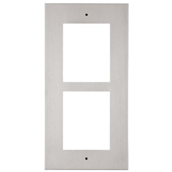 2N IP Verso cornice da incasso per 2 moduli - nickel (deve essere abbinata a 9155015) [9155012]