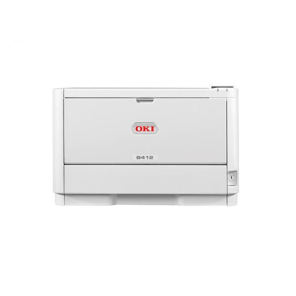 Oki B412dn - LED Laser Printer - Back - 33 ppm - 2.0 USB - LAN [45762002]