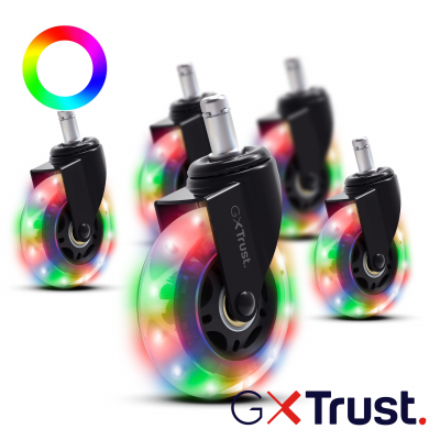 GXT701 LED GEL CHAIR WHEELS [25803]