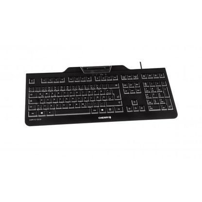 Cherry KC 1000 SC - Keyboard - Corded - AZERTY - Black [JK-A0100FR-2]