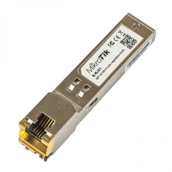 MikroTik, RJ45 SFP 10/100/1000M copper module [S-RJ01]