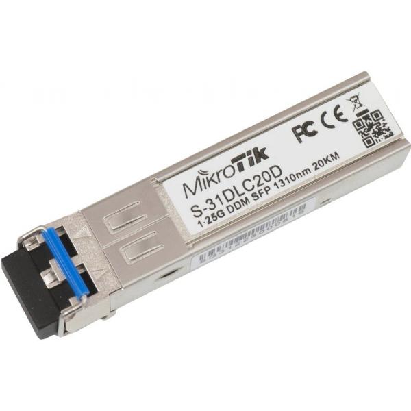 MikroTik, SFP module 1.25G SM 20km 1310nm [S-31DLC20D]