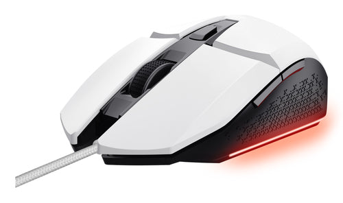 TRUST MOUSE GAMING PER PS5 ILLUMINATO CABLATO 6.400DPI ACELLERAZIONE 20G - GXT109PS FELOX BIANCO [26316]