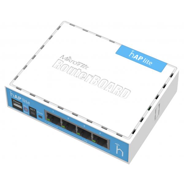 MikroTik, hAP lite, hAP Lite with 650MHz CPU, 32MB RAM4xLAN, [RB941-2nD]