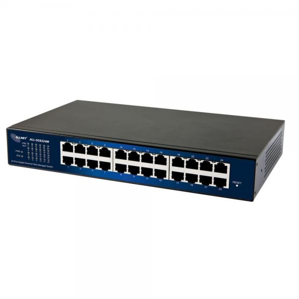 Allnet ALL SG8324M, switch 24 ports 10/100/1000Mbps, smart managed, fanless (internal power supply) [ALL-SG8324M]