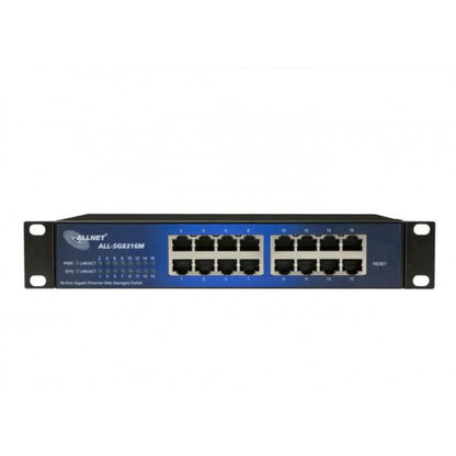 Allnet ALL SG8316M, switch 16 ports 10/100/1000Mbps, smart managed, fanless (internal power supply) [ALL-SG8316M]