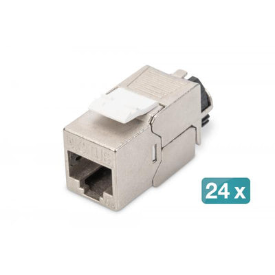 Digitus CAT 6A Keystone Jack - shielded tool free connection - set 24 pcs [DN-93617-24]