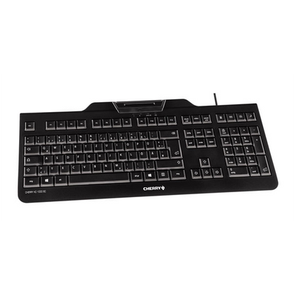 Cherry KC 1000 SC - Keyboard - Corded - AZERTY - Black [JK-A0100BE-2]