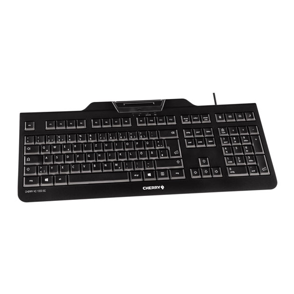 Cherry KC 1000 SC - Keyboard - Corded - AZERTY - Black [JK-A0100BE-2]