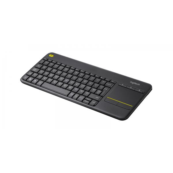 LOGITECH KEYBOARD TASTIERA QWERTY ITALIANA WIRELESS k400 PLUS NERA 0 PLUS BLACK [920-007135]