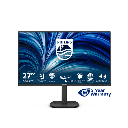 PHILIPS MONITOR 27 LED IPS QHD 16:9 4MS 350 CDM, PIVOT, DP/HDMI, MULTIMEDIALE [27B2N3500J]