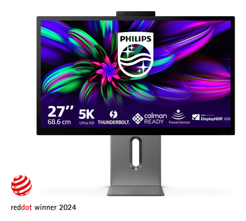PHILIPS MONITOR 27 LED IPS 5K UHD 16:9 4MS 500 CDM, PIVOT, USB-C HUB, HDMI, MULTIMEDIALE [27E3U7903]