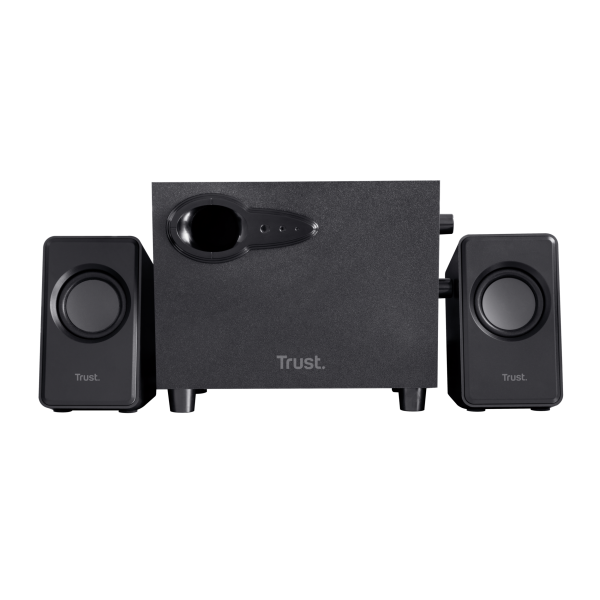 TRUST SET ALTOPARLANTI SPEAKERS 2.1 18W PICCO (9W RMS) CON SUB WOOFER LEGNO - AVORA - NERO [20442]