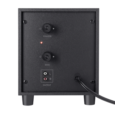 TRUST SET ALTOPARLANTI SPEAKERS 2.1 18W PICCO (9W RMS) CON SUB WOOFER LEGNO - AVORA - NERO [20442]