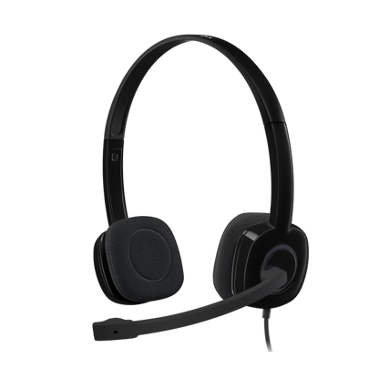 LOGITECH CUFFIE CON MICROFONO H151, JACK 3.5MM [981-000589]