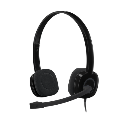 LOGITECH CUFFIE CON MICROFONO H151, JACK 3.5MM [981-000589]
