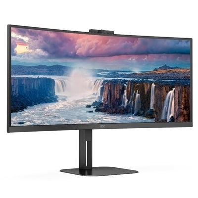 AOC V5 CU34V5CW LED display 86,4 cm (34") 3440 x 1440 Pixel Wide Quad HD Nero [CU34V5CW/BK]