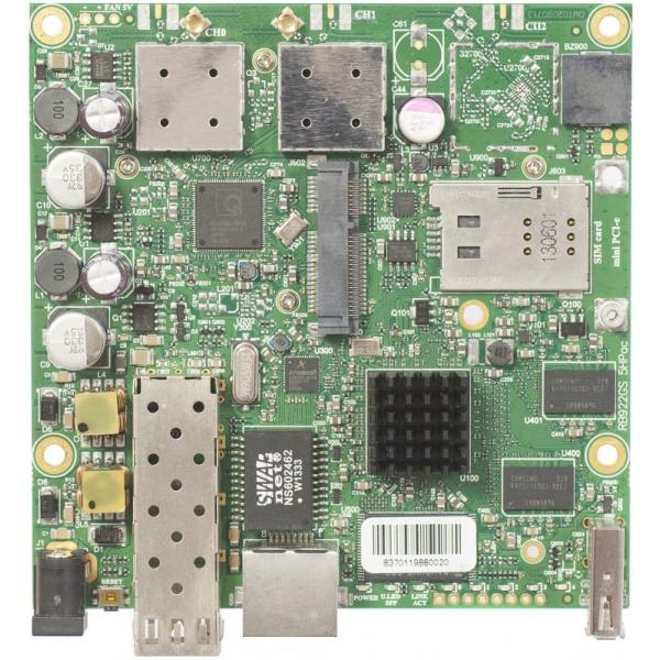 MikroTik, RouterBOARD 922UAGS with 720MHz Atheros CPU, 128MB RAM, 1xGigabit LAN, USB, 1xSFP, [RB922UAGS-5HPacD]