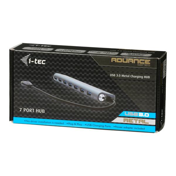 I-TEC HUB USB 3.0 METAL CHARGING 7 PORTE USB-A 3.0 [U3HUB778]