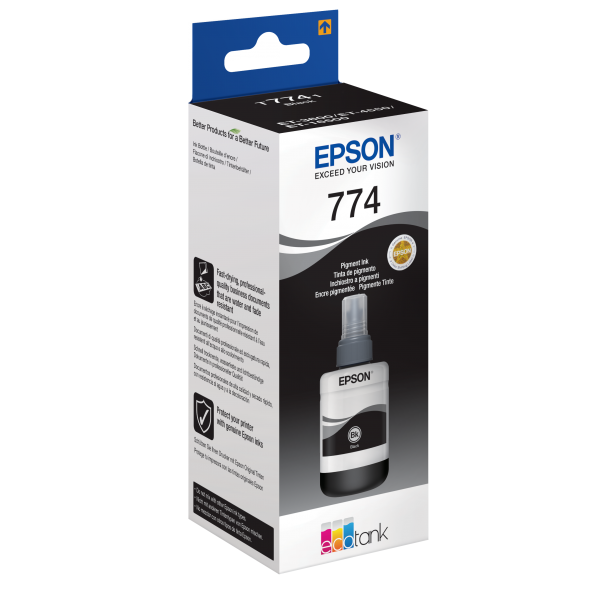 EPSON CART INK NERO, T7741 FLACONE 140ML [C13T774140]