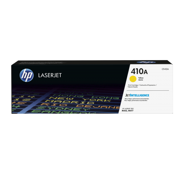 HP TONER GIALLO 2300PAG PER LJ PRO M452 M477, 410A [CF412A]
