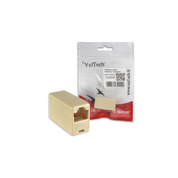 VULTECH ADATTATORE RJ45 FEMMINA/FEMMINA [SN20701]