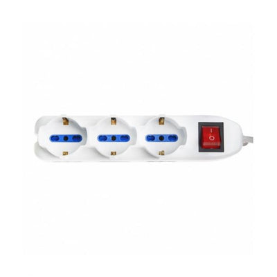 VULTECH MULTIPRESA BIPASSO VULTECH MU-02 9 POSTI CON TASTO ON/OFF 16A [MU-02]