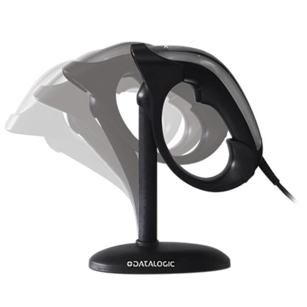 Datalogic Heron HD3430 - Handheld Barcode Scanner Kit - Scanner / Autosense Stand / USB Cable - Cable Connectivity - 1D - 2D - Black [HD3430-BKK1B]