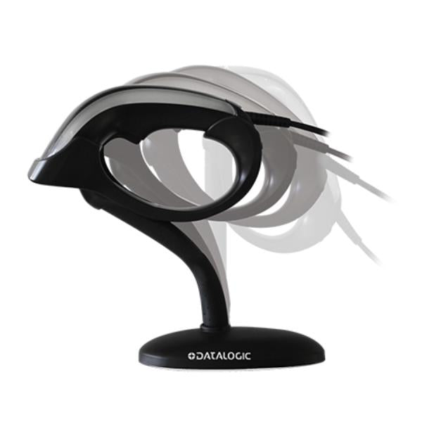 Datalogic Heron HD3430 - Handheld Barcode Scanner Kit - Scanner / Autosense Stand / USB Cable - Cable Connectivity - 1D - 2D - Black [HD3430-BKK1B]